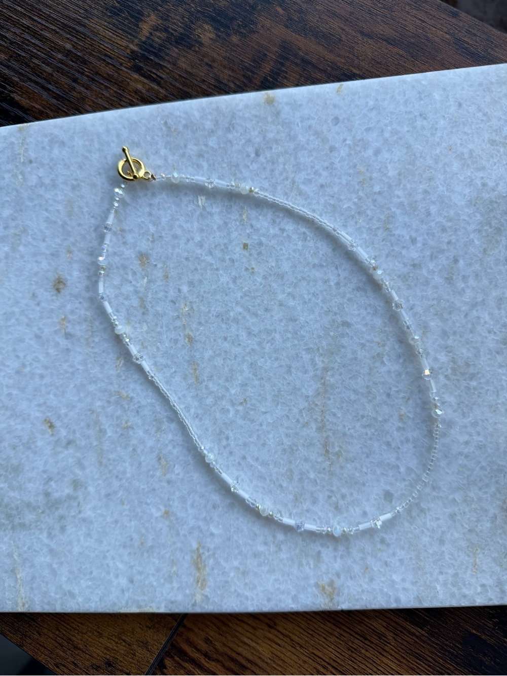 Clear Quartz Beaded Necklace - Picture 5 of 5